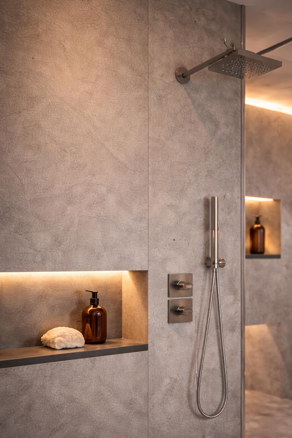 Modern bathroom shower