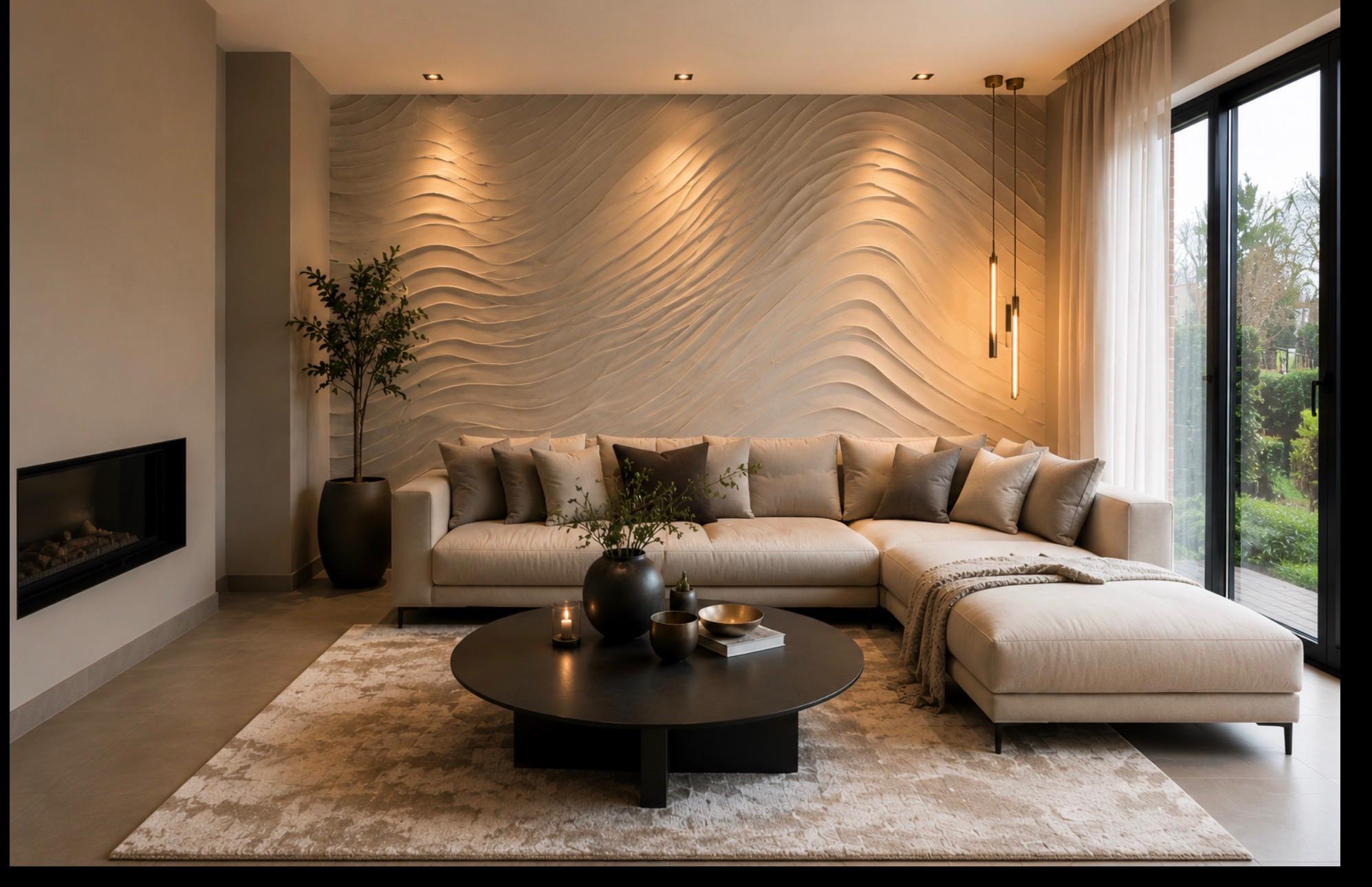 Modern living space after renovation